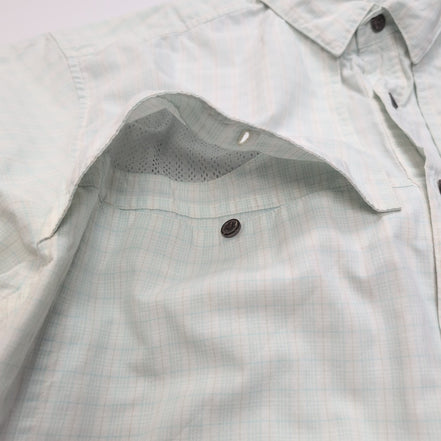 Chemise Patagonia XL Vert Carreaux Coton Organique Manches courtes