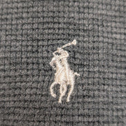 Pull Polo Ralph Lauren Sleepwear L Gris 100% Coton Logo Manches Longues