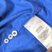 Chemise Ralph Lauren L Bleu 100% Coton Logo Jaune manches longues