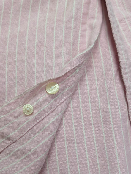Chemise Chaps manches courtes rose à rayures taille XL #227msch