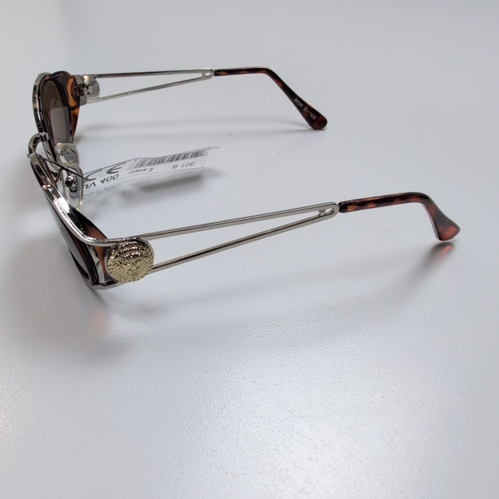 Lunettes de soleil Y2K Aesthetic Luxe Tête de Lion Branche Large