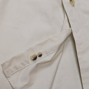Chemise manches courtes L.L. Bean crème uni Vintage Homme taille L
