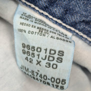Jean Wrangler Vintage Regular Fit Homme W40 L30 Bleu Denim Classic Straight