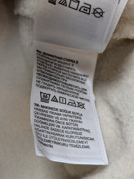 Sweat à capuche The North Face Blanc Cassé Grands Logos Taille S