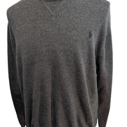 Sweat Polo Ralph Lauren Gris Foncé Logo Noir - Tissu Haute Qualité - Taille L