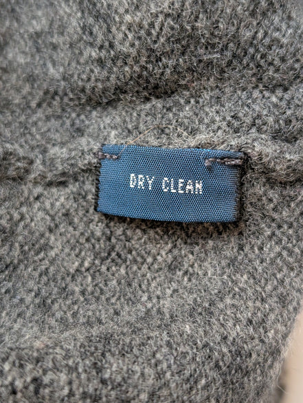 Pull Polo Ralph Lauren Gris Logo Violet - 100% Laine d'Agneau L (Ajusté)