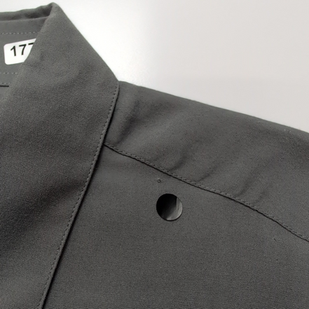 Chemise Ingram Made in Italy L Gris 100% Viscose Neuve Sans Étiquette