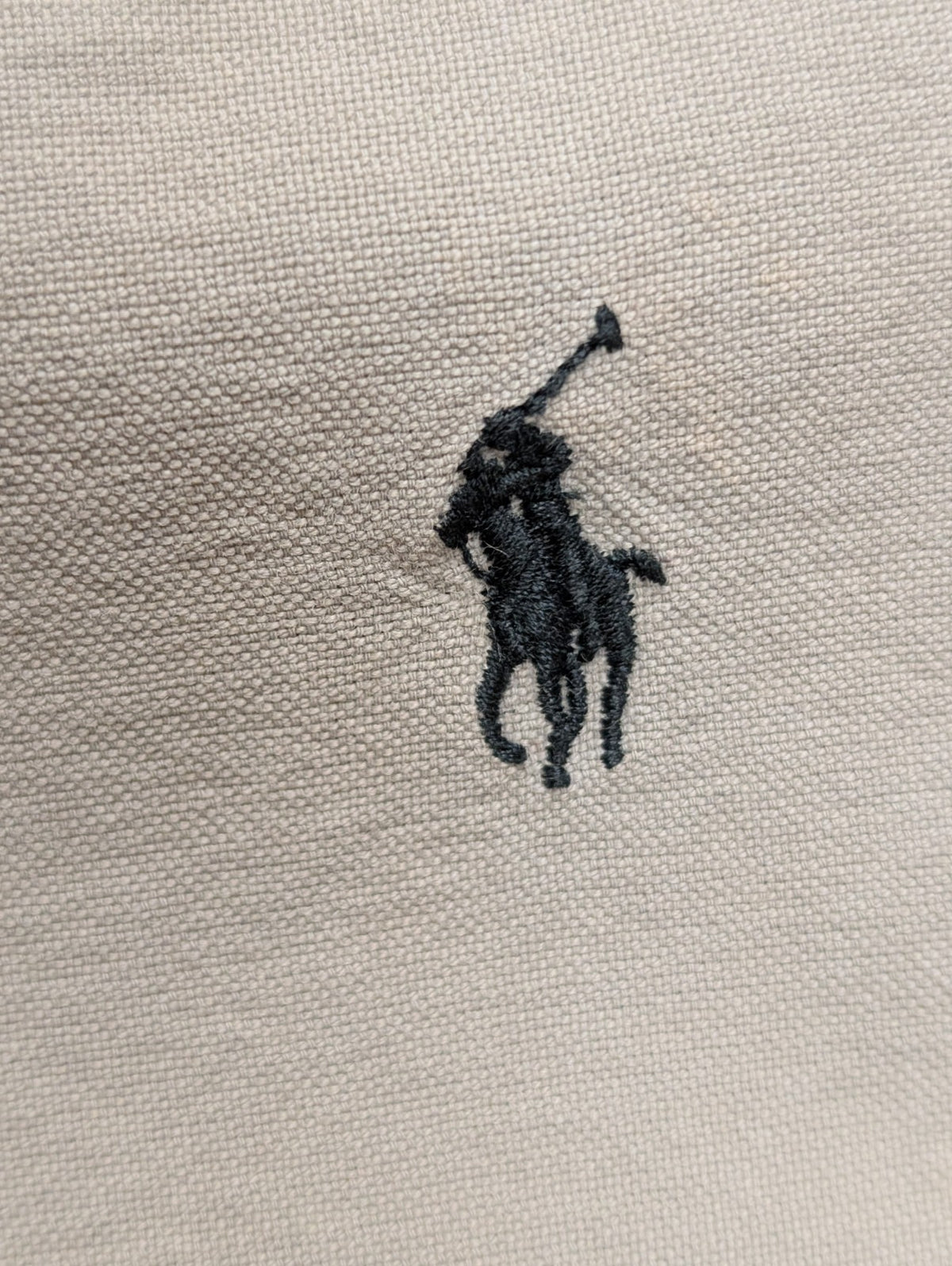 Chemise Ralph Lauren M Crème Ivoire Shirt Button Down Coton Manches Longues 3141
