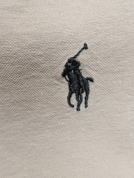 Chemise Ralph Lauren M Crème Ivoire Shirt Button Down Coton Manches Longues 3141