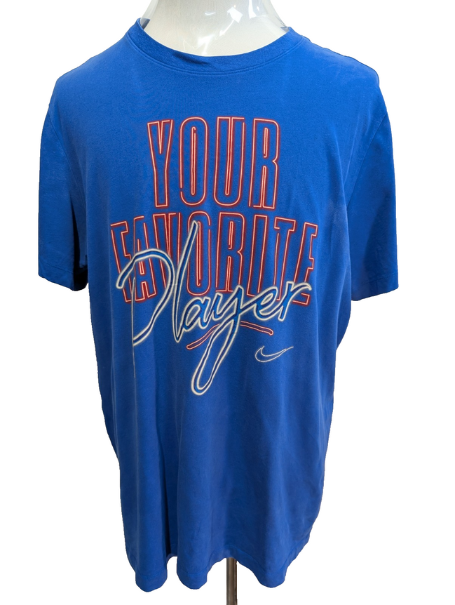 NIKE Dri-FIT T-SHIRT The Tee XL Coast To Coast Bleu Sportwear |108T