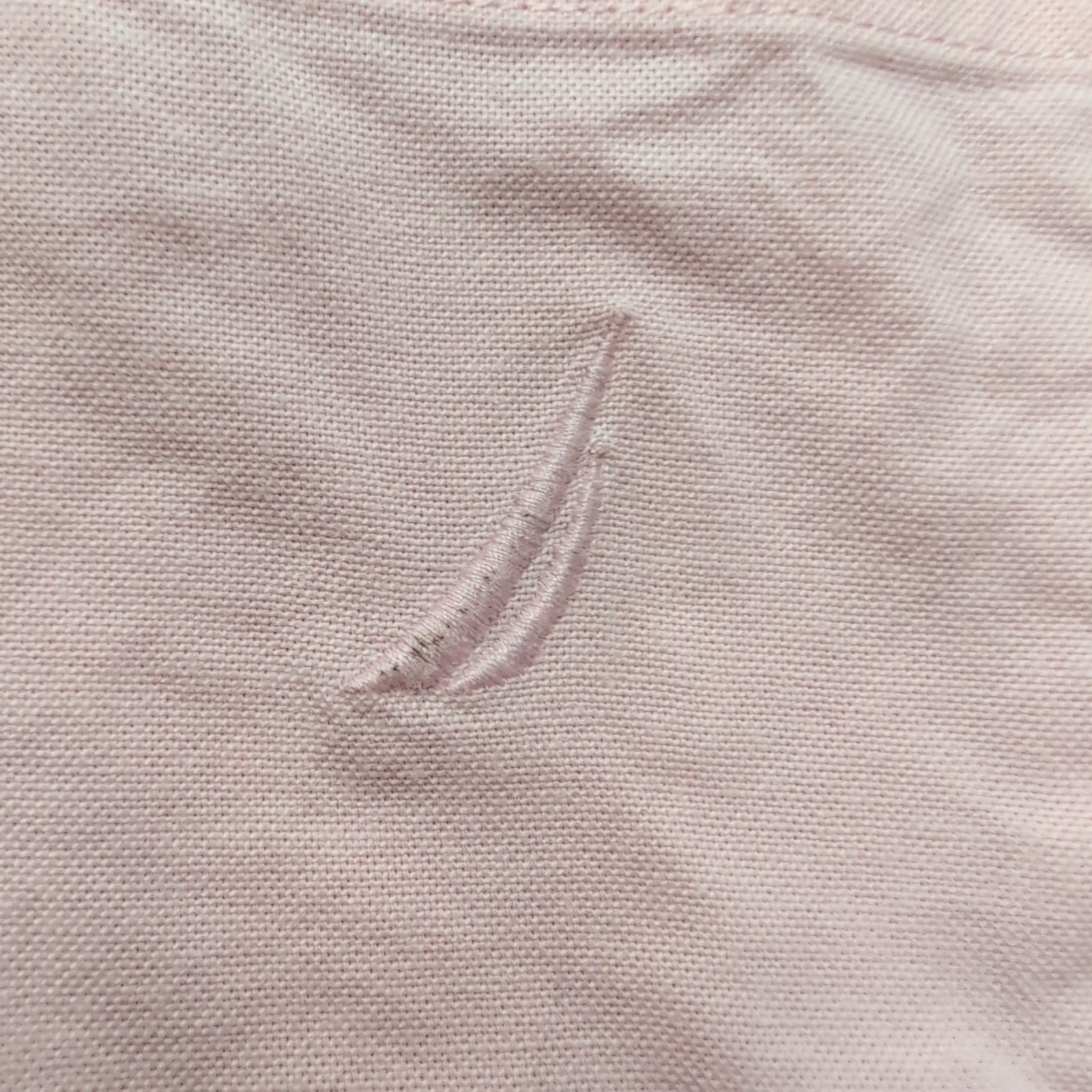 Chemise Nautica Classic Fit L Rose Pâle Stretch Logo Coton manches longues