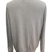 Pull TOMMY HILFIGER Homme Gris Moucheté 100% Coton Taille L Excellent État