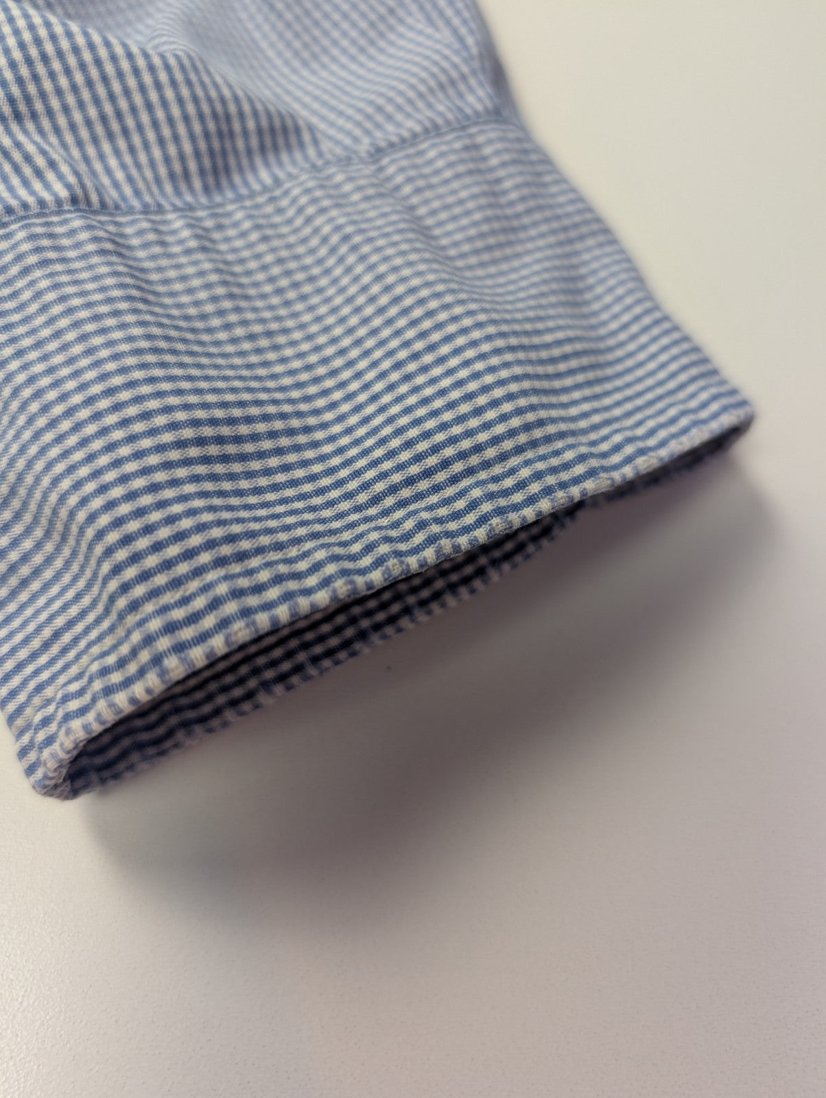 Chemise Polo Ralph Lauren Shirt L Custom Fit Rayée Bleu Blanc Button Down