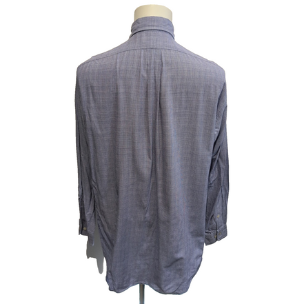 Chemise Ralph Lauren Yarmouth M/L Carreaux Bleu Button Down Shirt Coton