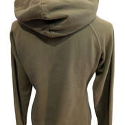 The North Face Sweat à Capuche Kaki Logo Noir - Taille S Femme