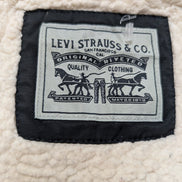 Levi's Parka Femme Longue Noir S Nylon Sherpa Capuche Fausse Fourrure |312BSR
