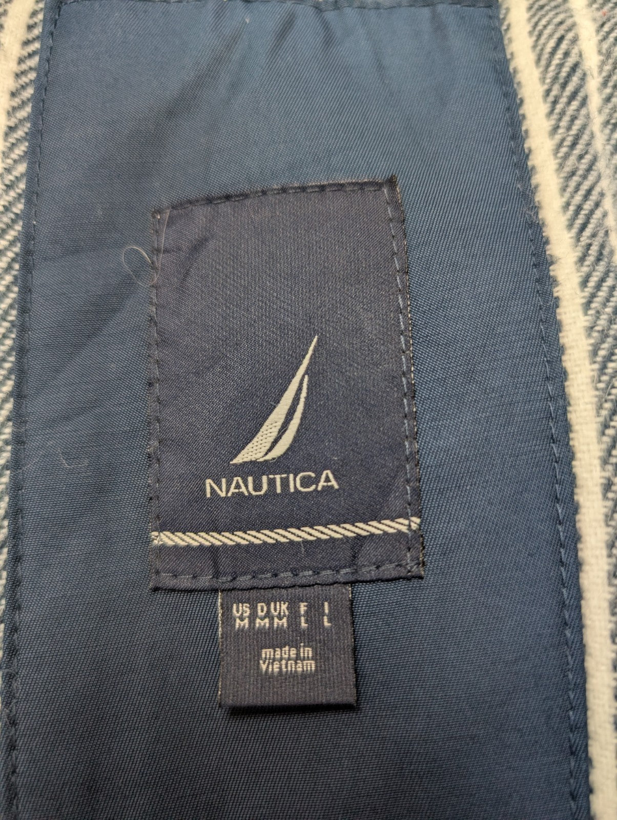 NAUTICA Manteau Long Femme M Blanc Imperméable Doublé Capuche Amovible | 325BSR