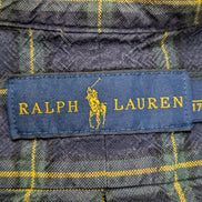 Chemise RALPH LAUREN Carreaux Bleu Marine et Jaune - Taille M