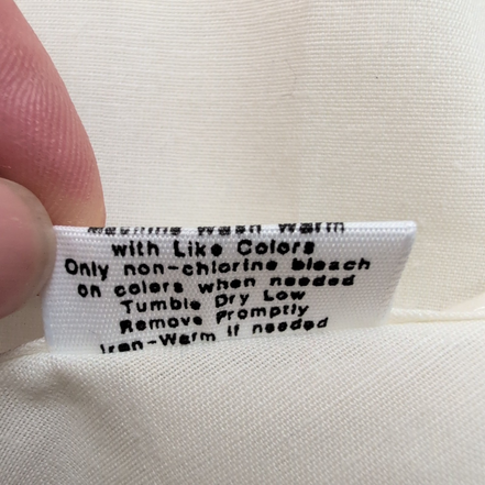 Chemise Vintage Elbeco Career Apparel Made in USA Blanche ML