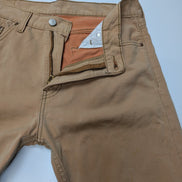 Jean Levi's 508 Regular Taper Marron Clair Beige Homme coupe droite W32 L34