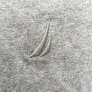Chemise Nautica XL Gris Foncé Maille Coton Type Polo Manches Courtes