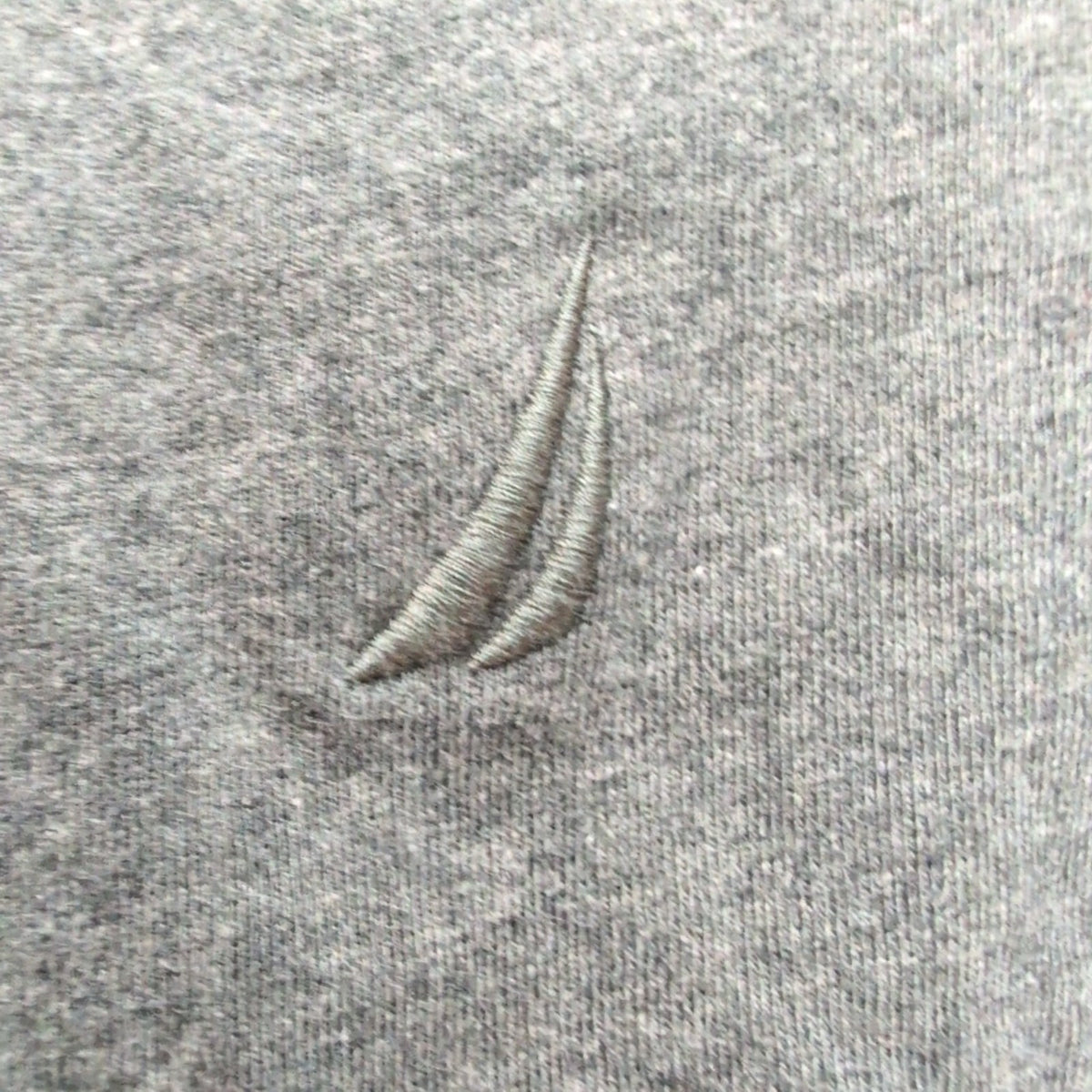 Chemise Nautica XL Gris Foncé Maille Coton Type Polo Manches Courtes