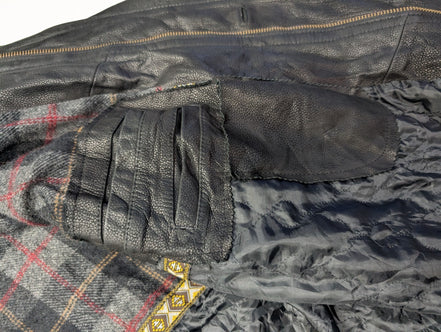 Manteau cuir noir mi-long Isik Leder taille XXL #9c