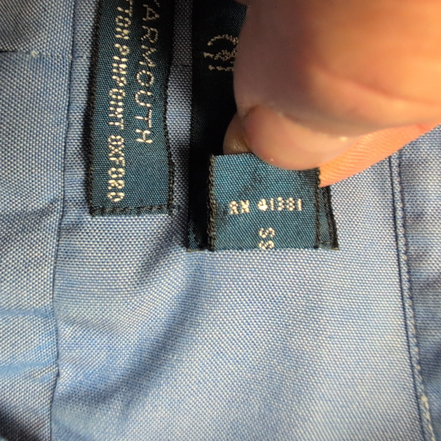 Chemise Ralph Lauren Yarmouth Oxford ML Bleu Uni Logo Bleu Marine Coton