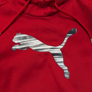 Sweat à Capuche PUMA Homme M Rouge Hoodie Sport 2 Poches Excellent État