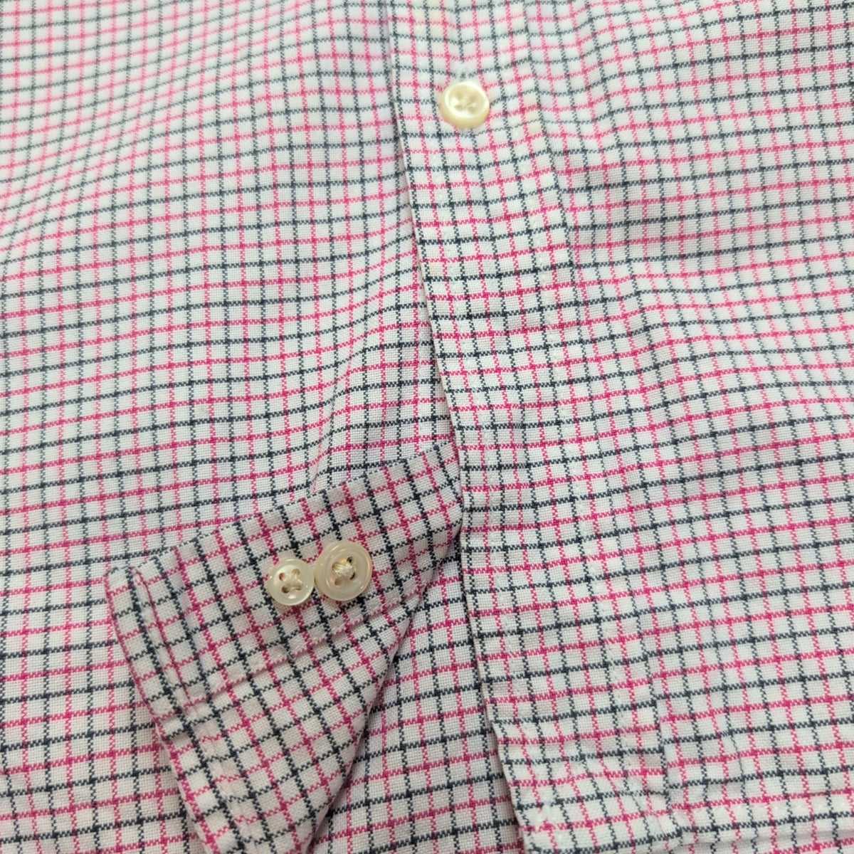 Chemise Ralph Lauren Junior XL 18/20 Carreaux Rose Noir Logo Noir