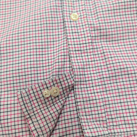 Chemise Ralph Lauren Junior XL 18/20 Carreaux Rose Noir Logo Noir