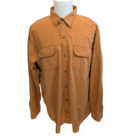 Chemise Red Head Workwear Orange Marron Vintage Manches Longues XL XXL