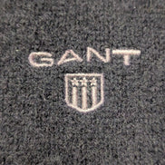 Pull Gant 100% Laine d'Agneau Col Zippé Coudières Femme M