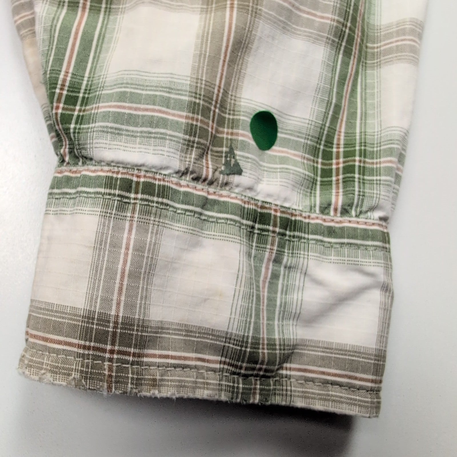 Chemise Patagonia S M Western Vert Carreaux Coton 2 Poches manches longues