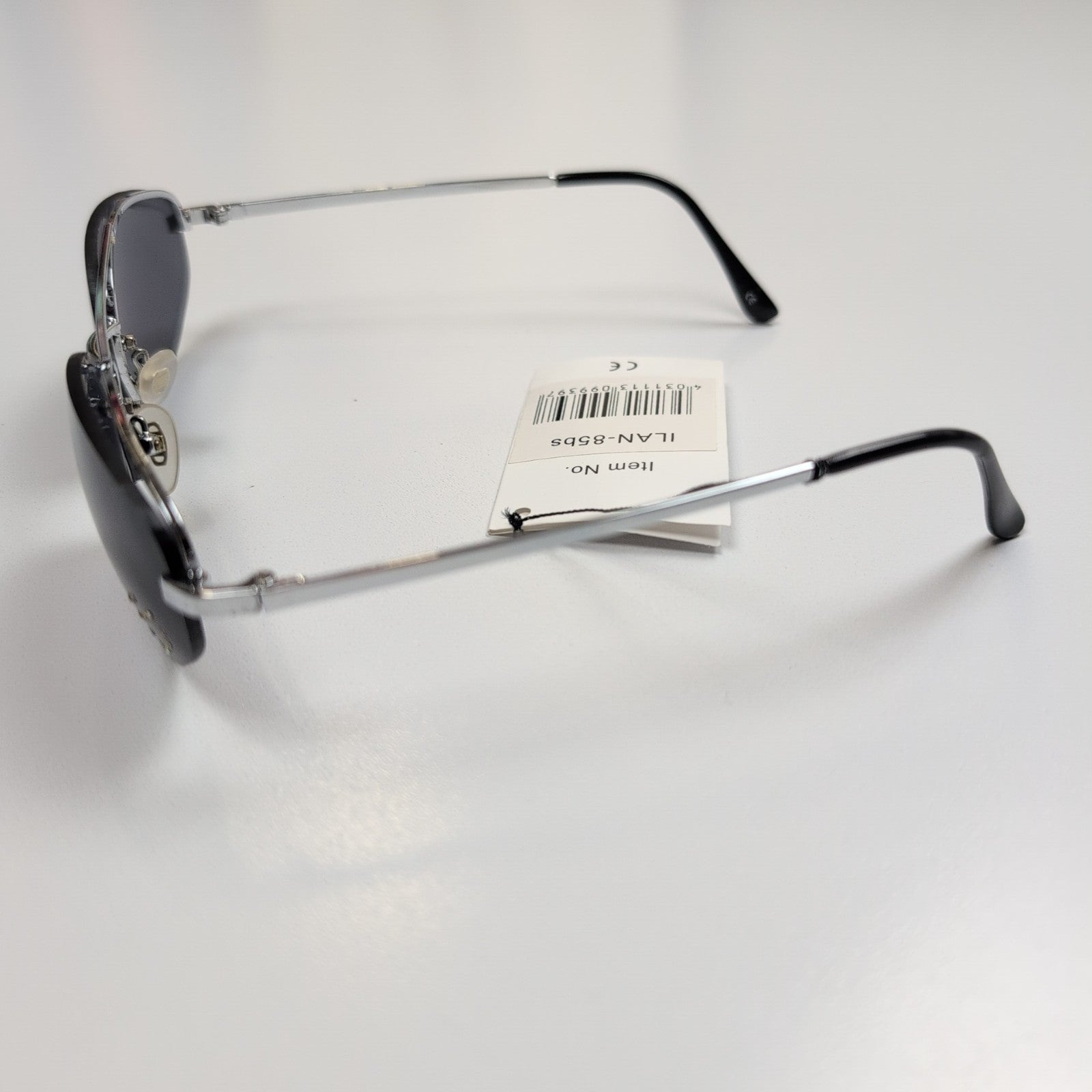 Lunettes de soleil Y2K Branche fine Métal Chromé Ovale Strass Cœur