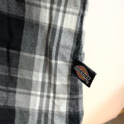 Chemise Dickies noire et grise à carreaux manches courtes taille M #185e