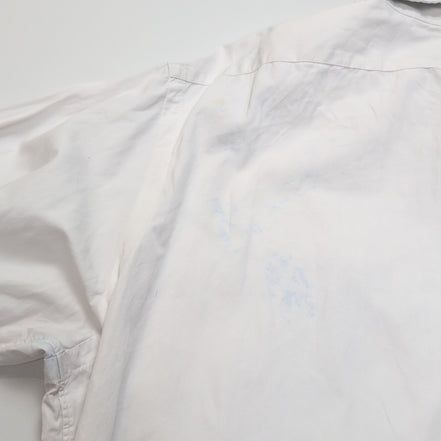 Chemise Polo Ralph Lauren L Blanche Vintage Col Boutonné Rare Coton
