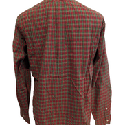 Ralph Lauren Chemise Homme M Rouge Vert Tartan Écossais Manches Longues Classic
