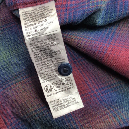 Chemise Levi's en flanelle épaisse chaude à carreaux coupe relaxed Taille L