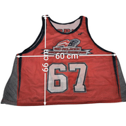 Maillot de basketball vintage réversible doublé MAPS 67 taille L / XL
