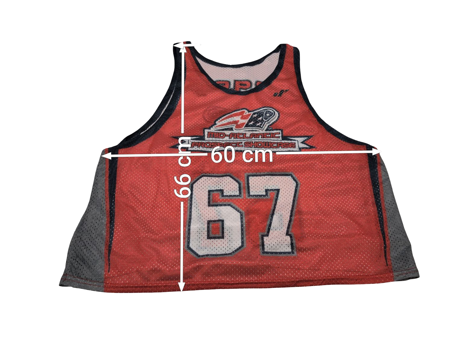 Maillot de basketball vintage réversible doublé MAPS 67 taille L / XL