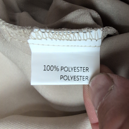 Robe Season M Champagne Brillante Manches Longues Neuve Étiquette