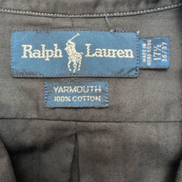 Chemise Ralph Lauren Yarmouth XL XXL Noire Manches Longues Logo Kaki