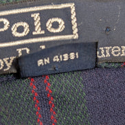 Polo manches courtes Polo Ralph Lauren L carreaux kaki bleu rouge poche coton