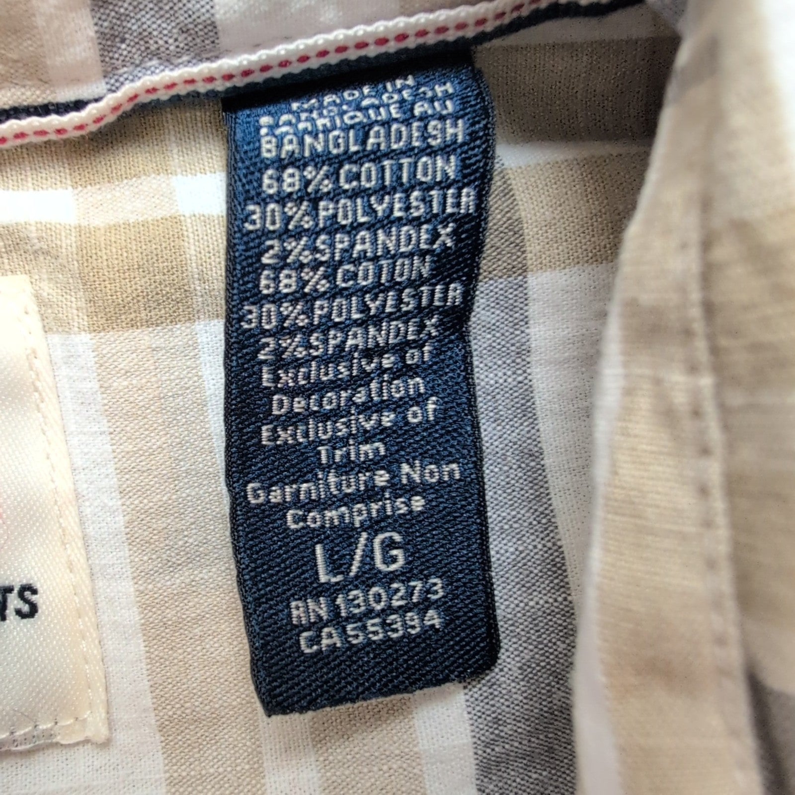 Chemise Wrangler Western Stretch Manches Longues à Carreaux avec Poches Taille L