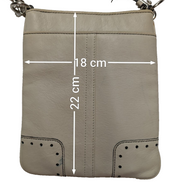 Sac bandoulière Coach cuir blanc cassé crème crossbody