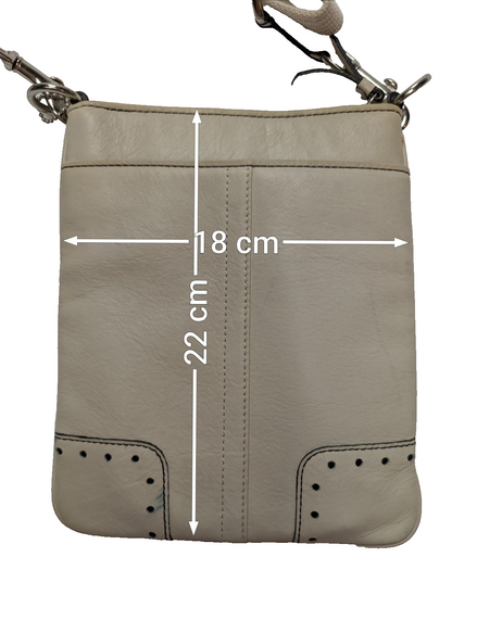 Sac bandoulière Coach cuir blanc cassé crème crossbody