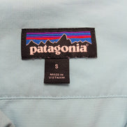 Chemise Hawaïenne Patagonia S Bleu Clair Poisson Trident Brodé Polyester
