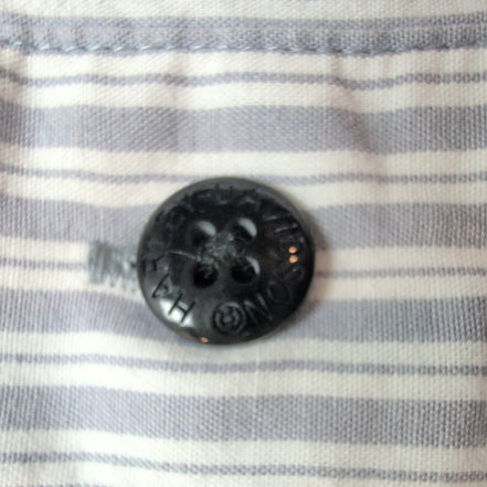 Chemise Harley Davidson M gris rayures aigle brodée Ride Hard biker rare