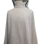 Sweat à Capuche Puma Blanc - Logo Gaufré & Détails Or - Taille L